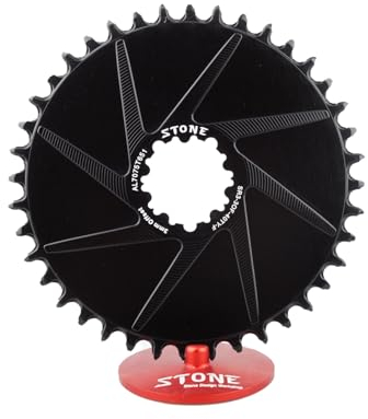 Stone Aero Mount Direct Runder Kettenblatt, kompatibel mit SRAM MTB 3 Schrauben 3 Offset CNC Aluminium Aleris 7075-T65, XX1 Eagle, X01, X01 Eagle, GX Eagle, X1-1400, GX-1400, S-2210, X0, X9, S1400