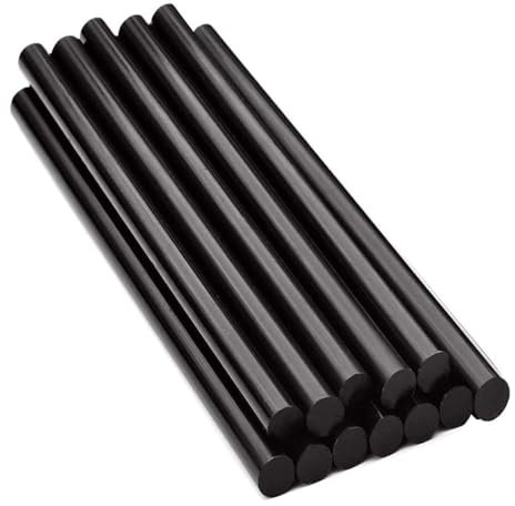 HeißKlebesticks 15 Stück Heißklebestifte, 270 x 11 mm, schwarze Heißklebestifte for Karosserie-Dellenreparatur-Entferner-Bastelprojekte HeißKlebepistole Sticks