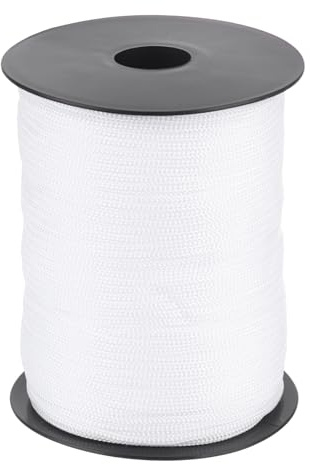 QUARKZMAN 10Om Polypropylen-Seil 3mm Flechtleine Textilseil Leine Beigeweiß | Schnur, Rope, PP, Nylonschnur, Kunststoffseil, Reißfeste, Für Wäscheleine Camping Wandern Outdoor, Polypropylen-Seil