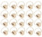KEALLANS 20X RJ11 6P4C Enchufe de 2 Vias para Adaptador de Divisor de de Conector de Telefono