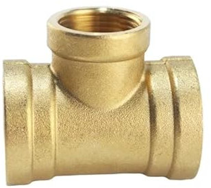 HBGNZU 1pc Pneumatic Plumbing Brass Pipe Fitting Female Thread 1/2 - 2 BSP Reducing Tee Type Copper Fittings Water Oil Gas Adapter(1-1I4 To 1)