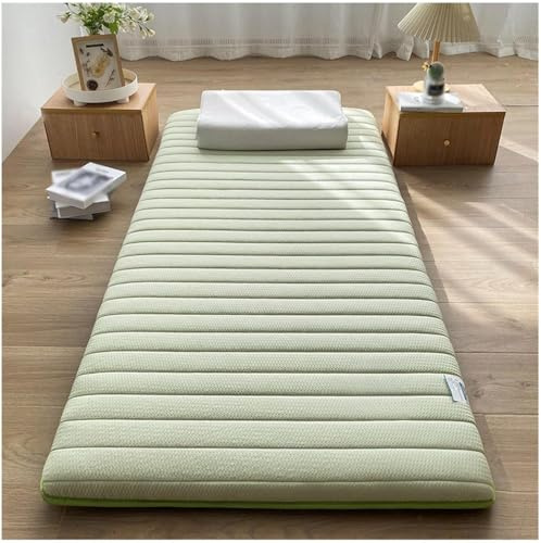Matelas pliable de style minimaliste, surface douce matelassée, support léger en mousse, coussin pour dortoir d’étudiants, camping, chambre d’hôtes (A, 120 x 200 cm)