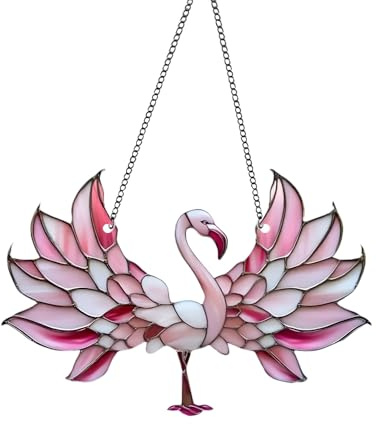 LUMOOM Cattura-Luce per Finestra, Cattura-Sole Grande, Decorazione Appendibile per Rami, Decorazioni Finestra Uccelli, Decorazione per Finestre, Cattura-Sole Moderno (E)