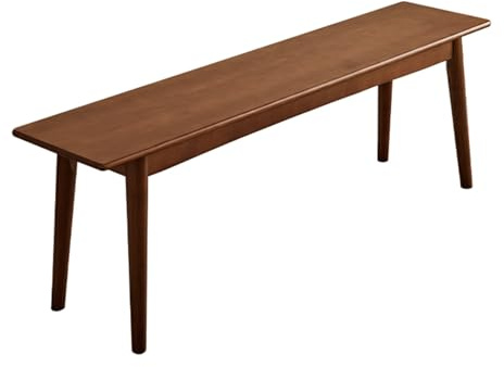 Mesa de Consola, Banco de Madera para Entrada, Comedor, Mueble de Madera para Extremo de Cama, Minimalista, rústico, de Madera Natural, Ideal para Mesa, Cocina o Dormitorio (Nogal, 100 cm/39,4 pulgad