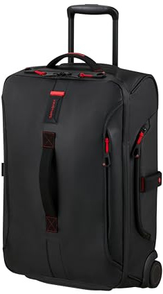 Samsonite Paradiver Light - Borsa da Viaggio con Ruote (55 cm), Small, Bagaglio a Mano, Idrorepellente, Leggera, 48.5L, Nero (Black)