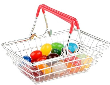 Tiny Shopping Cart,Doll House Toys | Supermarket Handcart Trolley - for Kids Boys Collectors Fairy Gardens Pretend Play Architectural Model Making