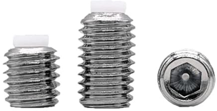 Vis sans tête à six pans creux en acier inoxydable 304, en plastique et nylon, pointe convexe, M2, M2.5, M3, M4, M5, M6, M8, M10, M12, M16(30mm,5pcs M4)