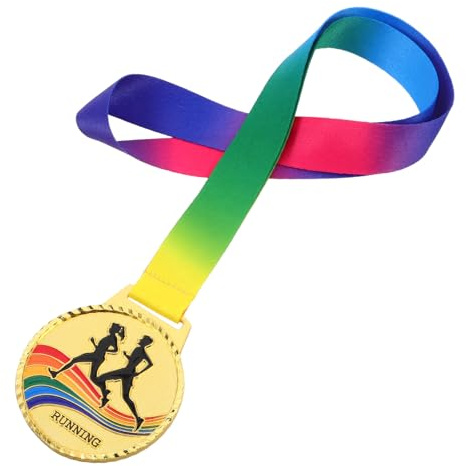 Angoily Personalisierte Medaille aus Zinklegierung für Marathon und Outdoor Sportwettkämpfe Leichte und Tragbare Sportmedaille mit Einzigartigem Design für Läufer