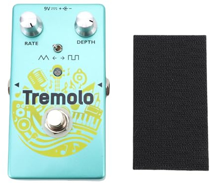 Mavaol Rowin Pedal de trémolo Pedal de Efectos de Guitarra con Control LFO Interruptor de Forma de Onda Modulación de Fase Diseño Vintage con True Bypass para Guitarra eléctrica