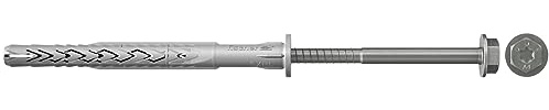 Fischer Tasselli Prolungati SXRL 10x230 FUS con Vite Testa Esagonale Acciaio Inossidabile A4 Torx, per Installazioni Passanti su Calcestruzzo, Mattone Pieno e Forato, 522737