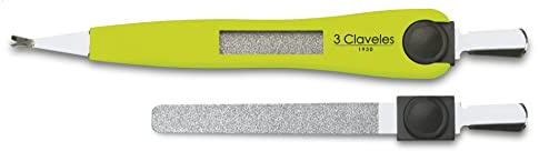 3 Claveles Corta Cutículas Con Lima Inoxidable De 12.5 Cm, Clásico, 2 Unidad
