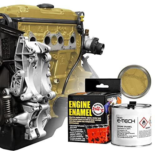 E-TECH - GOLD - Car/Bike Engine Enamel Paint - 250ml…