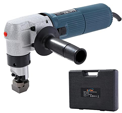 KATSU Electric Nibbler, 625W 230V Electric Stainless Steel Aluminum Copper Sheet Metal Cutter Snip Shear Scissor Cuts 3.5mm Steel Plate 100468