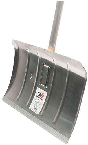 SHW-FIRE 59023 - Pala da neve in alluminio, ergonomica, con manico in alluminio e impugnatura a D