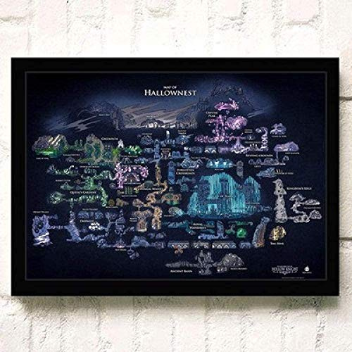 BBSJX Puzzle 1000 Teile, Holzpuzzle, Klassisches Puzzle 75x50 cm, Dark Fantasy, Hollow Knight Videospiel, Rätsel, 8-12 Jahre, 1000 Stück