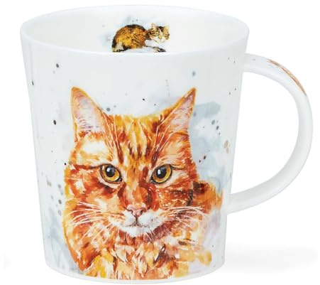 Dunoon Pawtraits Mug en porcelaine anglaise Motif chat roux 0,32 l
