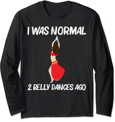 Cooler Bauchtanz für Männer und Frauen, schimmernde Tänzerin, sinnlicher Tanz Langarmshirt