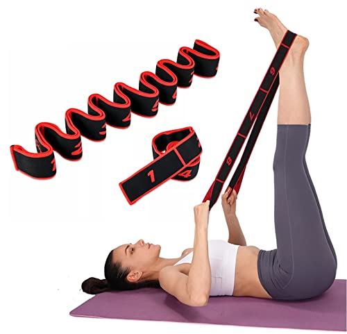 Yoga Stretching Band,Fitnessbänder Band,Yoga Stretch Gurt,Hochelastischer Gymnastikband,für Bein Training,Fitness,Tanz,Gymnastik