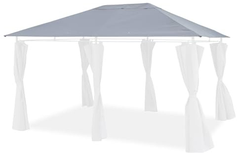 Alice's Garden - Toile de Toit Grise pour tonnelle 3x4m Divio - Toile de Rechange pergola. Toile de Remplacement