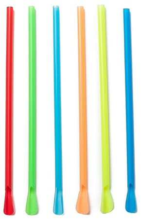 PP Trinkhalm Löffel Ideal für alle Arten von Getränken