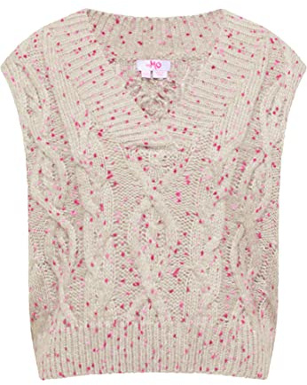 OCY Women's Strickpullunder, Grau Pink, XL/XXL