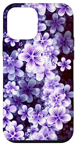 Custodia per iPhone 12 mini Fiori Viola Lilla