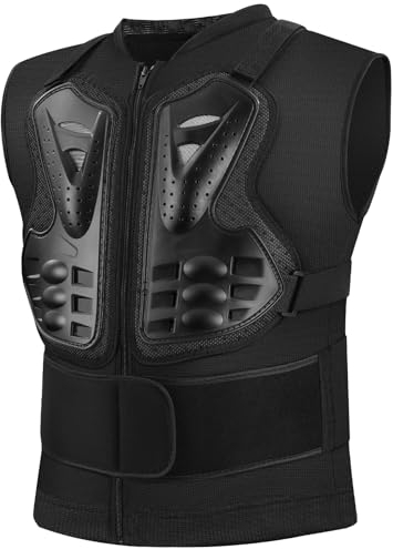 Pellor Motorcycle Armor Protective Gear Set Racing Body Chest Spine Protector Jacket Chest Back Support Protector for Motorcycles Cycling Skiing