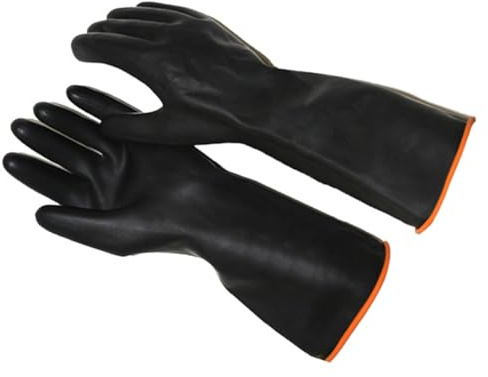 Didiseaon Durable Acid and Chemical Proof Industrial Gloves Long Cuff Work Large Size for Cleaning and Car Wash