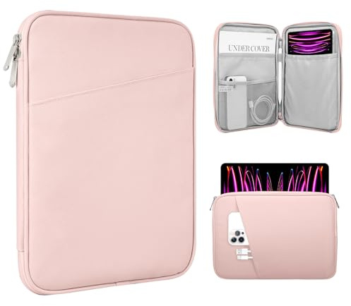 TiMOVO 13 Zoll Tablet-Hülle mit Tasche, Rosa