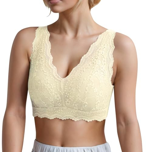 WILLBEST Balconette & Halbschalen still Tops Schottenmuster leinenkleid Schwangerschaftsmode BH verlängerung 3 Haken weiß Schatzhals nur die BH Damen Sport Oberteil Verschluss Push up
