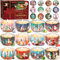 ZQEJEFD Bougies Parfumées de Noël, 12 Bougies Cadeau Bougie Parfumée, Bougie Parfumée, Bougies en Cire De Soja Naturel, Ensembles Bougie Aromatique,Cire de soja Bougie en Portable,pour Fête Décor,Noël