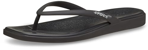 Crocs dam Miami Flip Flop, svart, 9 UK, Svart, 42/43 EU