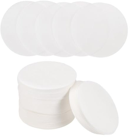 QUARKZMAN 400 Conteo 2.1 Filtros de Café Redondos, Filtros de Papel Desechables de Percolador de Café de Fibra de Madera Natural Sin Blanquear, Adecuados para Filtro de Café Blanco