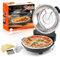 Yibake - 12 Inch Electric Pizza Oven, Pizza Maker with Ceramic Stone, Heats up to 1000℉, Portable Indoor Pizza Oven for Homemade Pizza, Black