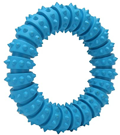 Zerodis Juguetes de Anillo de Hundedorn -Juguetes de de mordida: de Tractor Interactivo con Prueba para Perros Medianos, Material de Goma para Pastores Alemanes