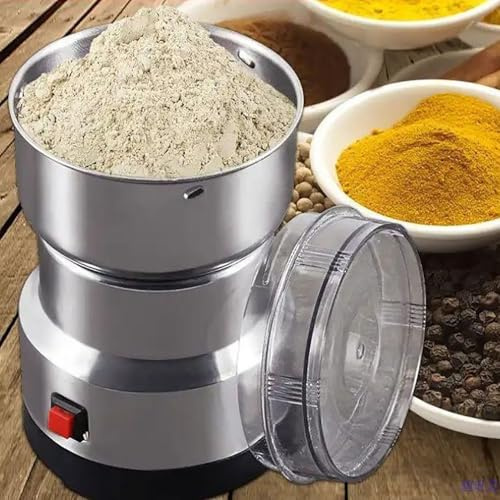Mini Macchina Elettrica Smash Macinino Multifunzione Per Piccoli Alimenti, Macinino Per Cereali Macinino Per Caffè Macinino a Secco In Acciaio Inox, Capacità 50g~150g, Con 4 Lame, Per Spezie Erbe Noci