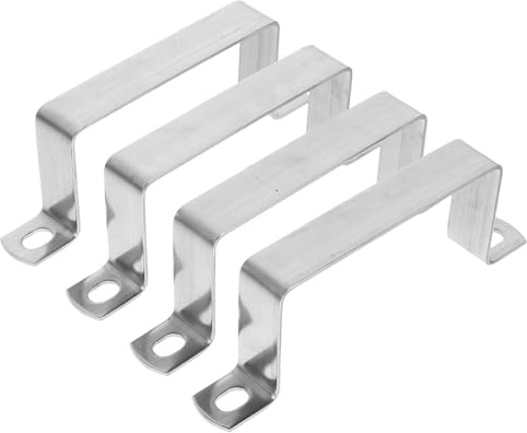 Yardenfun 4 pezzi Staffa U in Acciaio Inossidabile Morsetto Quadrato per Tubolare Clip Resistente Antiruggine per Balconi Ringhiere e Scale Facile da Installare e Versatile