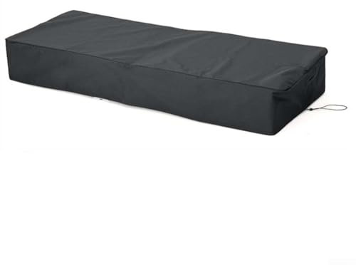 Housse de protection en tissu Oxford 420D imperméable et très résistante pour chaise longue de jardin, résistante à la poussière, à la pluie (gris)