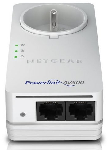 Netgear XAVT5602-100GRS Powerline 500 Nano PassThru 2-Port Adapter (3-er Set)