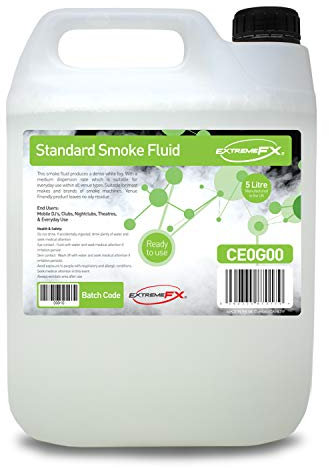 Extreme Fx Smoke Fluid Long Lasting High Density Fog Fluid DJ & Party Effect Mist Haze Liquid Smoke machine fluid for Smoke Machine & Haze Machine for Halloween 5L