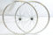 PAIR 700c HYBRID TREKKING BIKE WHEELS SUIT 5, 6, 7 SPEED DOUBLE WALL RIMS, QUICK RELEASE HUBS 130mm WHITE