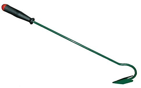AGROHIT Handgrubber Gartenhacke 1 Zinke grün Kultivator Grubber Blumenharke Kralle 60cm
