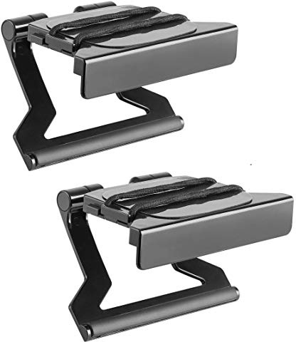 Mount Plus MP-APM-03-01 Top Shelf TV 5-inch Wide Flat Panel Adjustable Clip Mount Holder for Streaming Device, Media Boxes, Speakers and Mount Made for Apple TV (2 Pack 5 Inch)