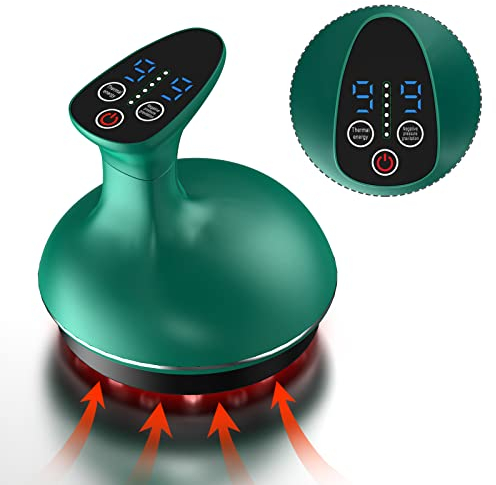 KTS Schröpfgerät Elektrisch,Schröpfen&Rotlichtlampe Wärmelampe Cupping Massagegerät Rücken/Bein,Schröpfgerät Vertreibt Kälte und Feuchtigkeit,lindert Müdigkeit und Schmerzen und reguliert Qi und Blut