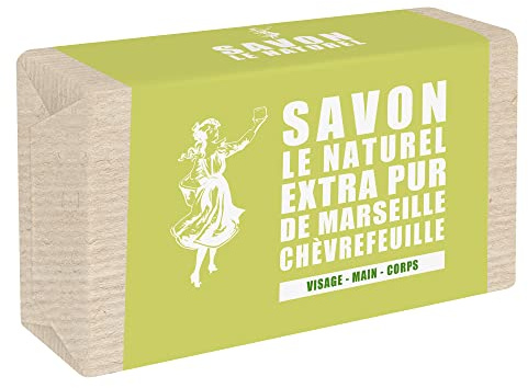 Savon Le Naturel Extra Pur de Marseille, fest, Geißblatt, 100 g