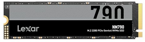 Lexar NM790 SSD 2 TB intern M.2 2280 PCIe 4.0 x4 NVMe Gen 4×4 1.4 Read 7400MB/s Write 6500MB/s