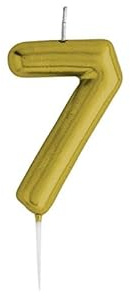 Bougies de gâteau numériques 3D - 0 à 9, argent, champagne doré, 7 cm, bougies d'anniversaire, mariages, célébrations, événements spéciaux, fêtes, décorations de gâteaux, amusantes, art de bougies
