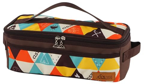 Qiantull Outdoor Bestecktasche Leer Camping Besteck Aufbewahrungstasche Tragbar Essstäbchen Löffel Geschirr Organizer Tasche Picknick Besteckbeutel mit Tragegriff Outdoor Kochgeschirr Tasche Bunt