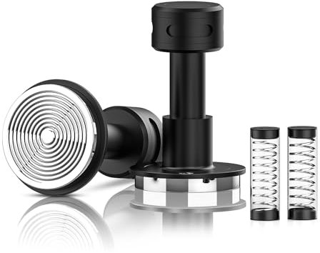 IKAPE V5 58.5MM Impact Espresso Tamper, Coffee Tamper with 15lb / 25lb / 30lb Replacement Springs, Espresso Tamper with sound Feedback