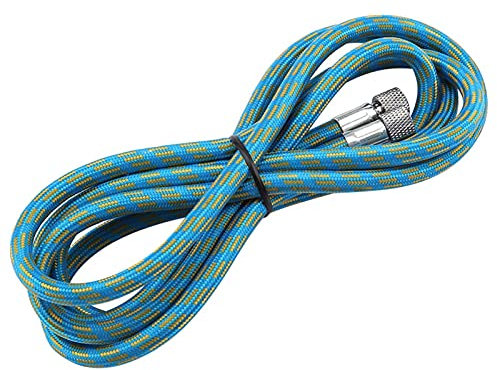 Gsycle Manguera de aerógrafo de 1,8 m, manguera de compresor de cepillo de aire tejida de nailon trenzado manguera de aerógrafo de 1/8 a 1/8 adaptador